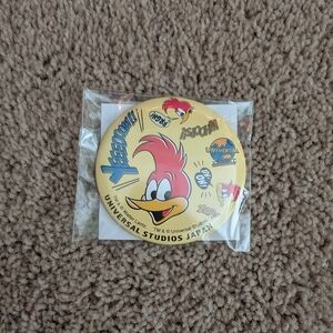 Universal Studios Japan Yellow Woody Woodpecker Collectible Pin